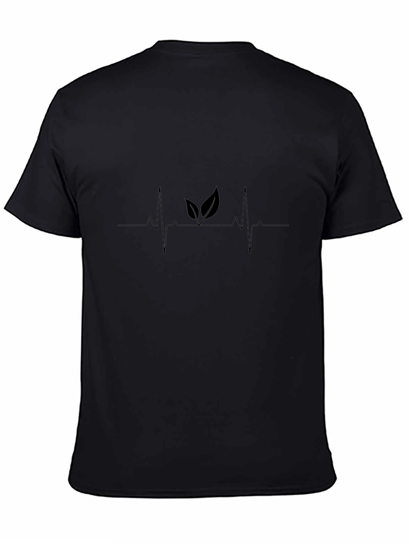 Nature Lovers Heartbeat Black T-Shirt