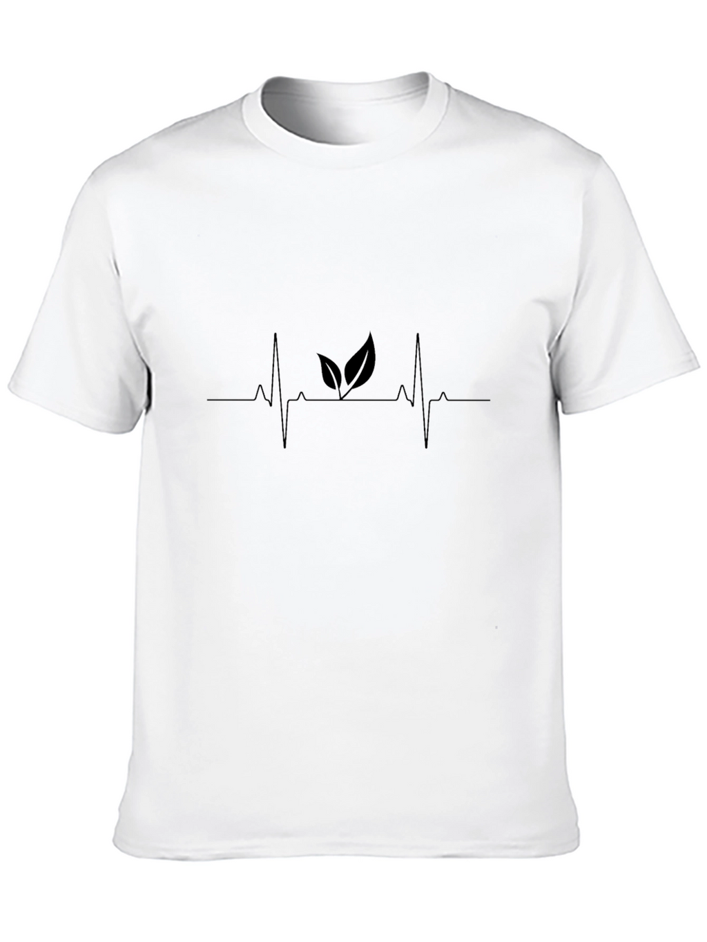 Nature Lovers Heartbeat Black T-Shirt