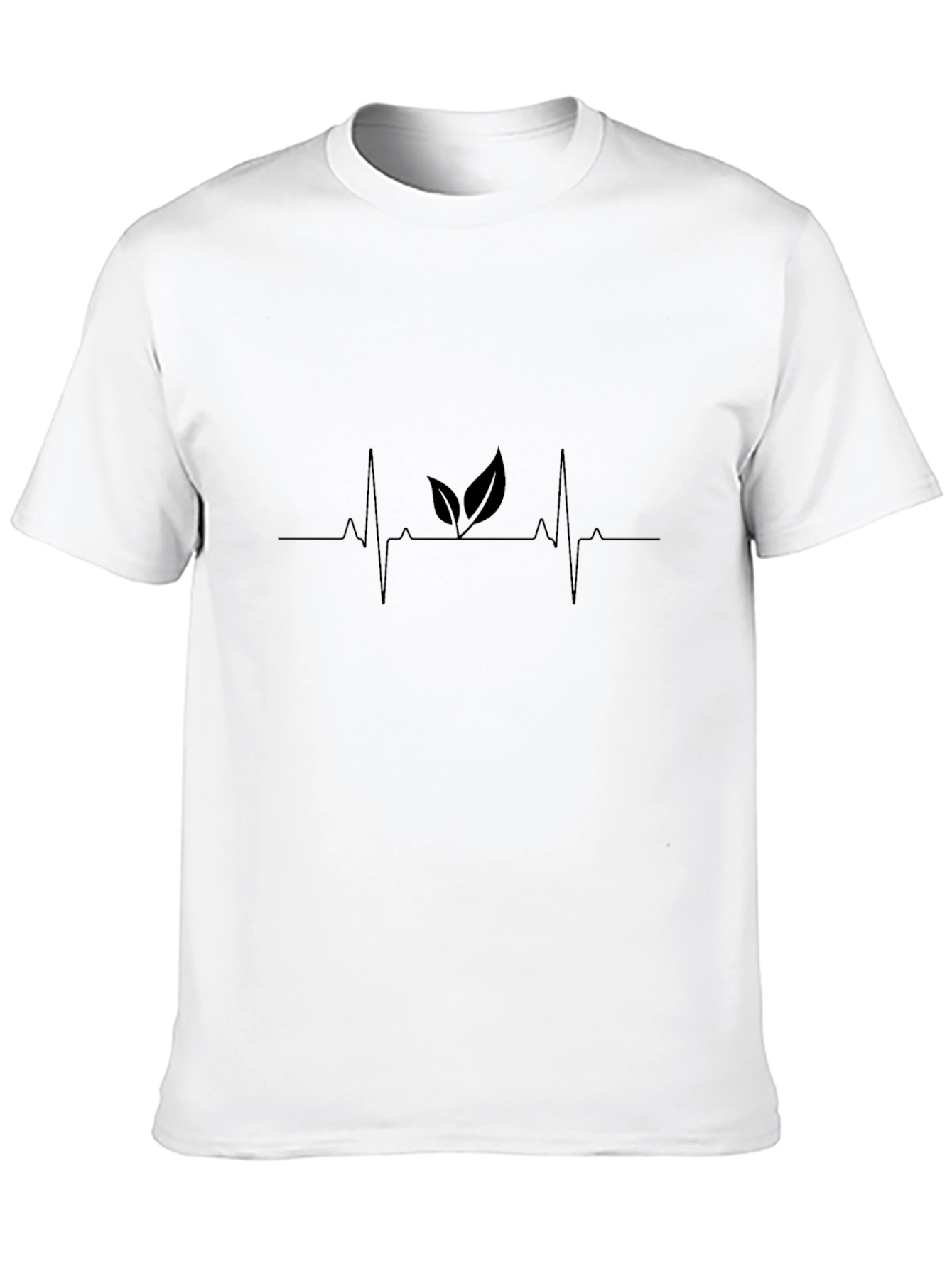Nature Lovers Heartbeat Black T-Shirt