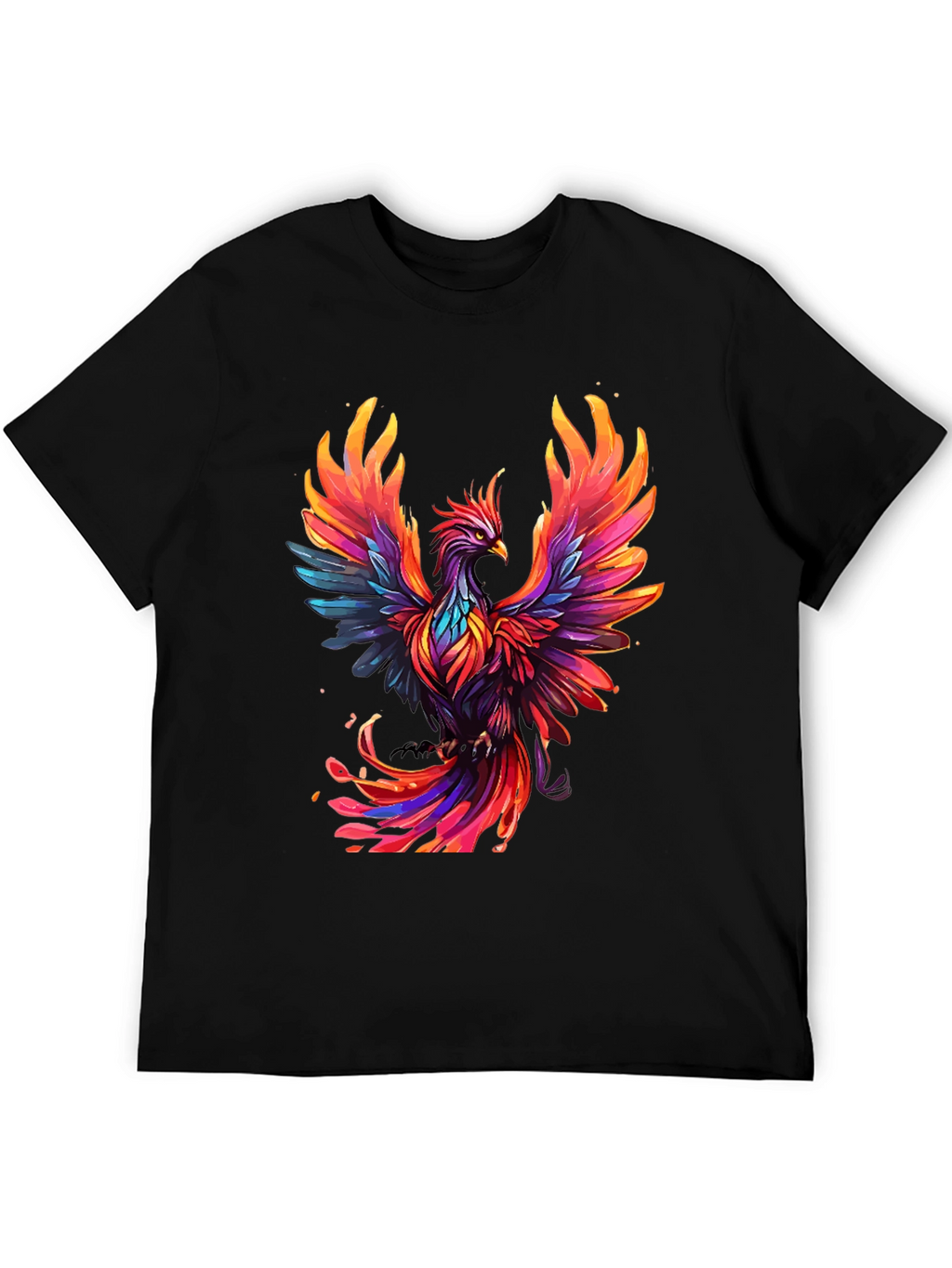 Phoenix Graphic T-Shirt - Vibrant Bird Design