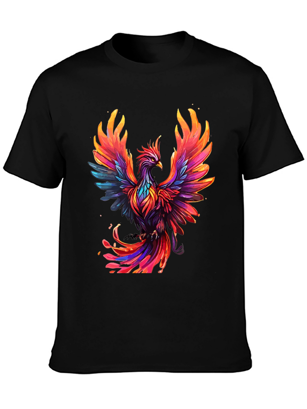 Phoenix Graphic T-Shirt - Vibrant Bird Design