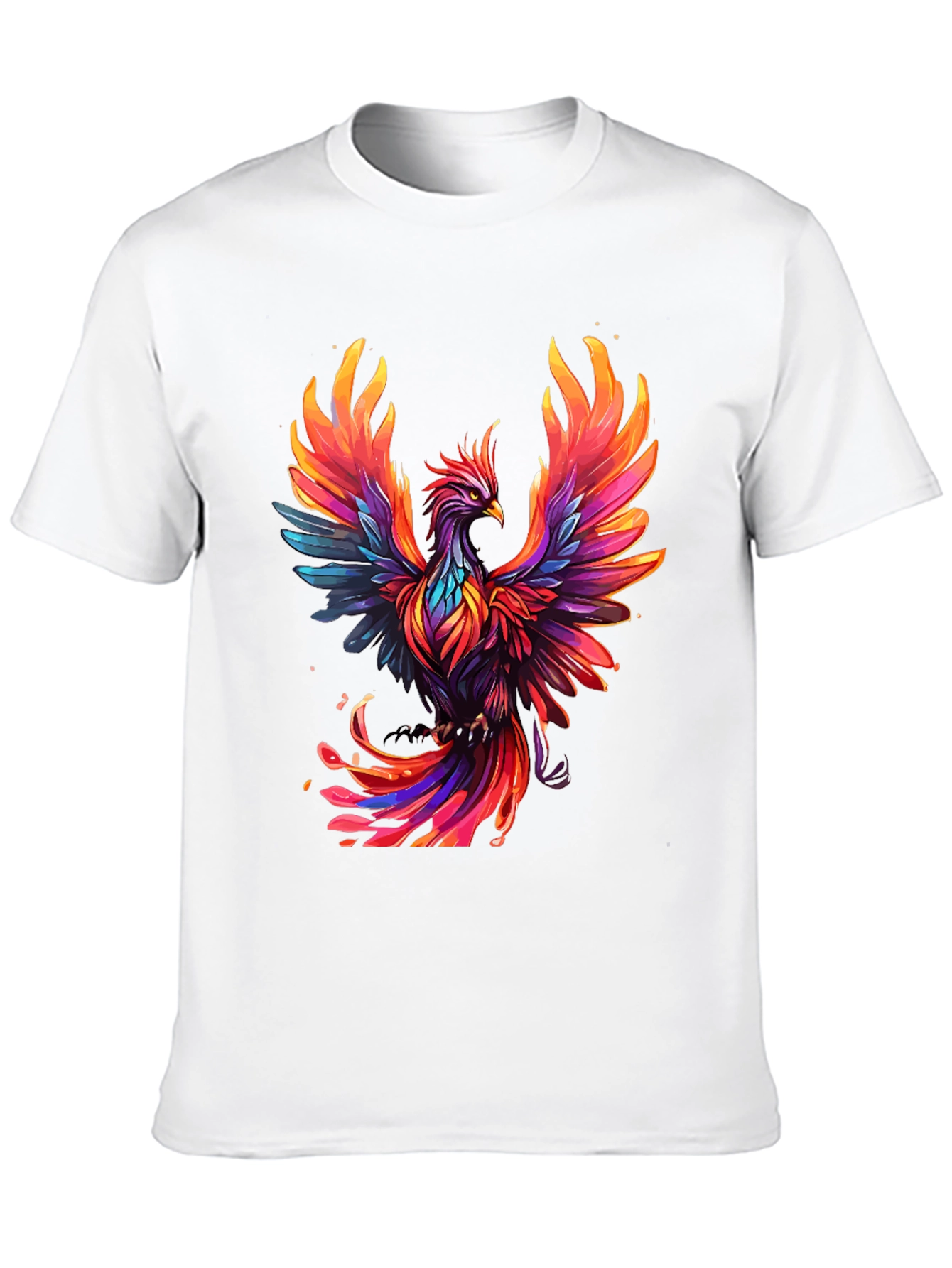 Phoenix Graphic T-Shirt - Vibrant Bird Design
