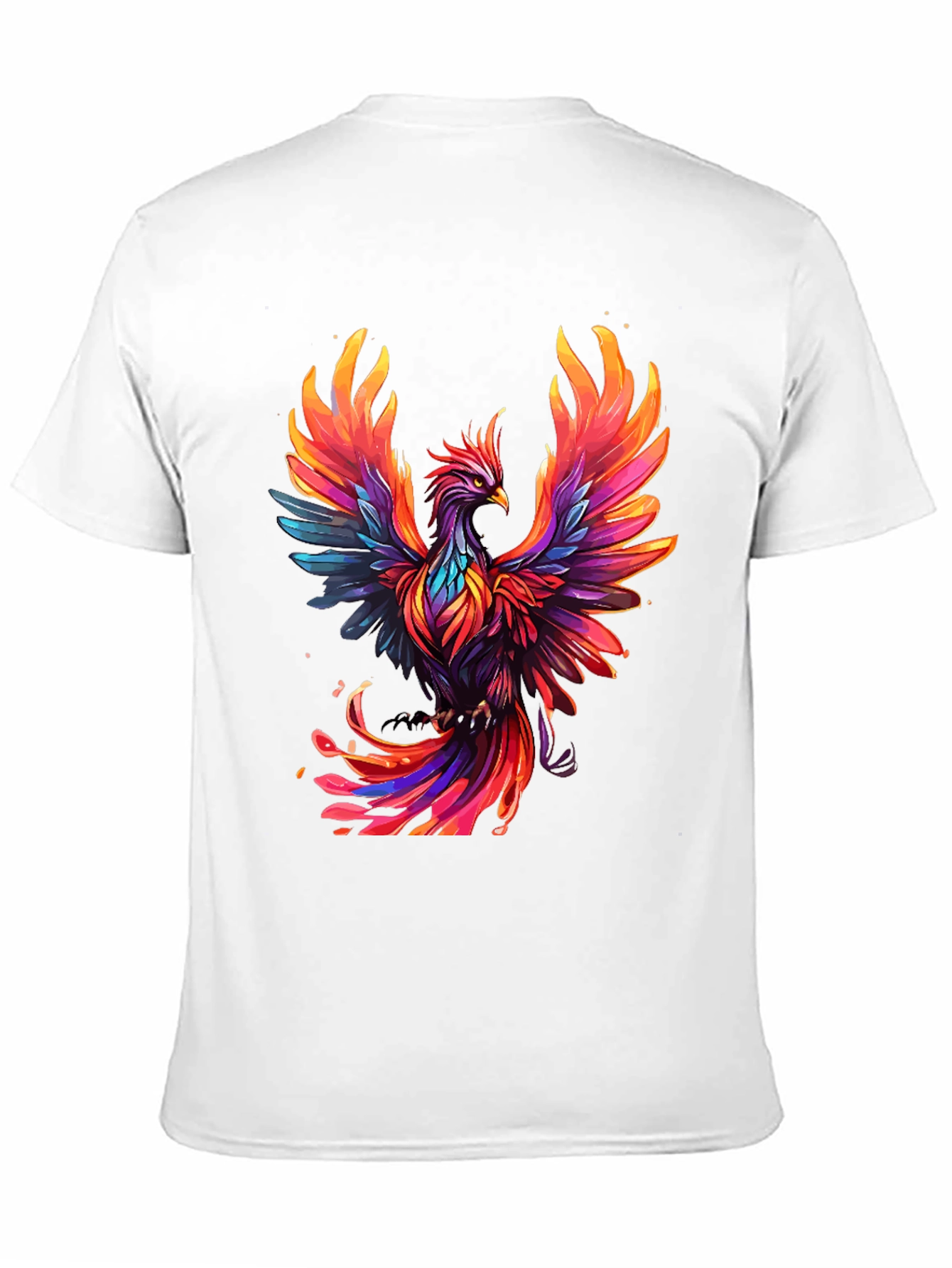 Phoenix Graphic T-Shirt - Vibrant Bird Design
