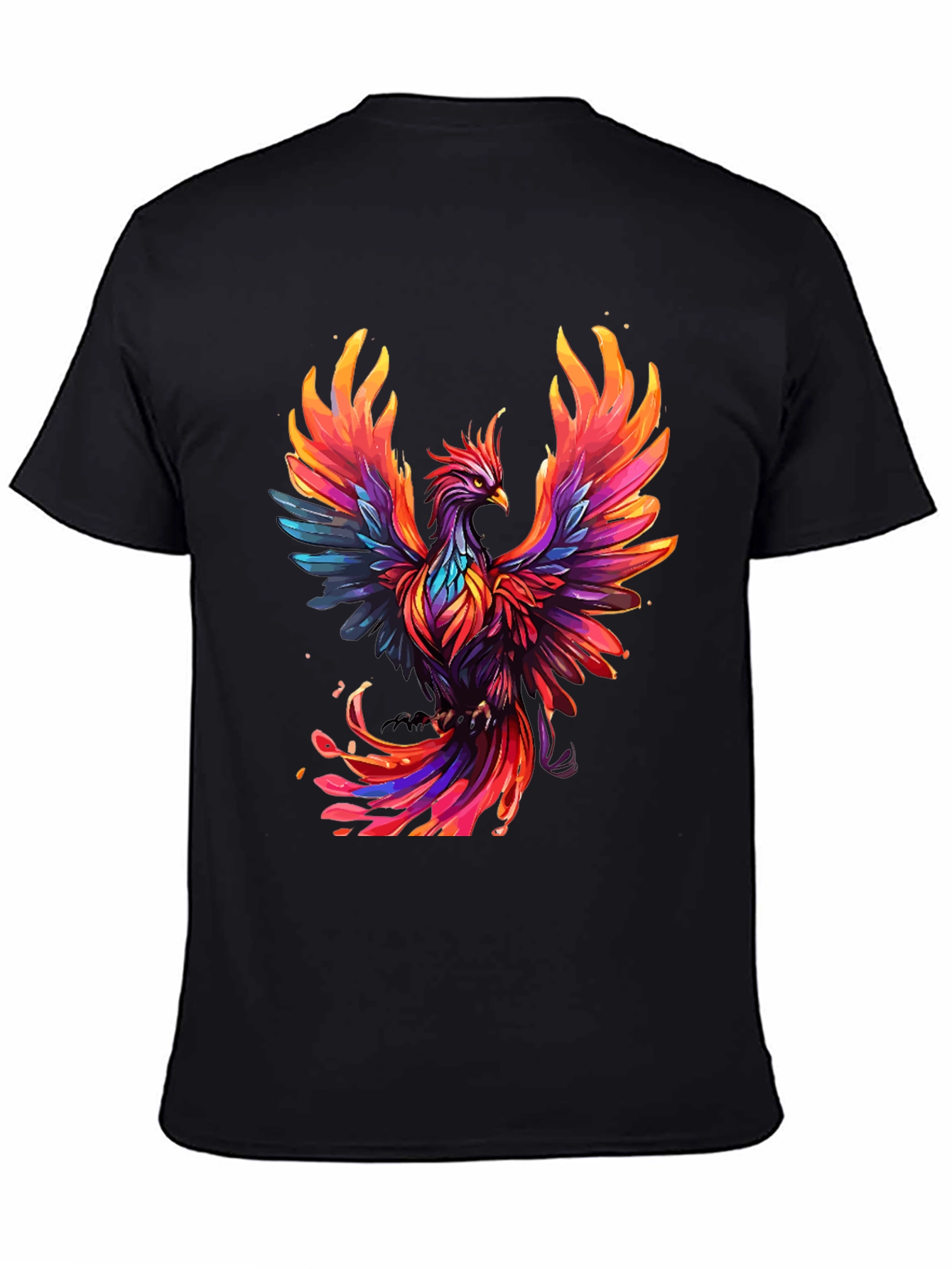 Phoenix Graphic T-Shirt - Vibrant Bird Design