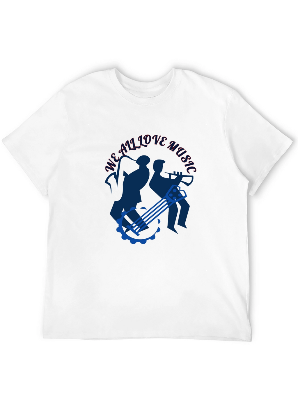 Musical T-Shirt - We All Love Music Design