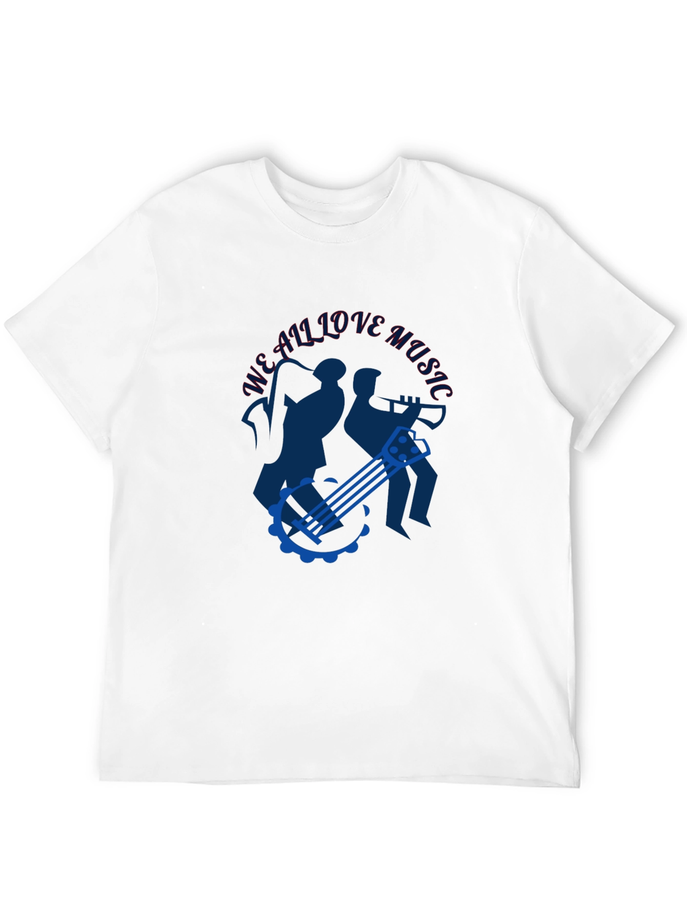 Musical T-Shirt - We All Love Music Design