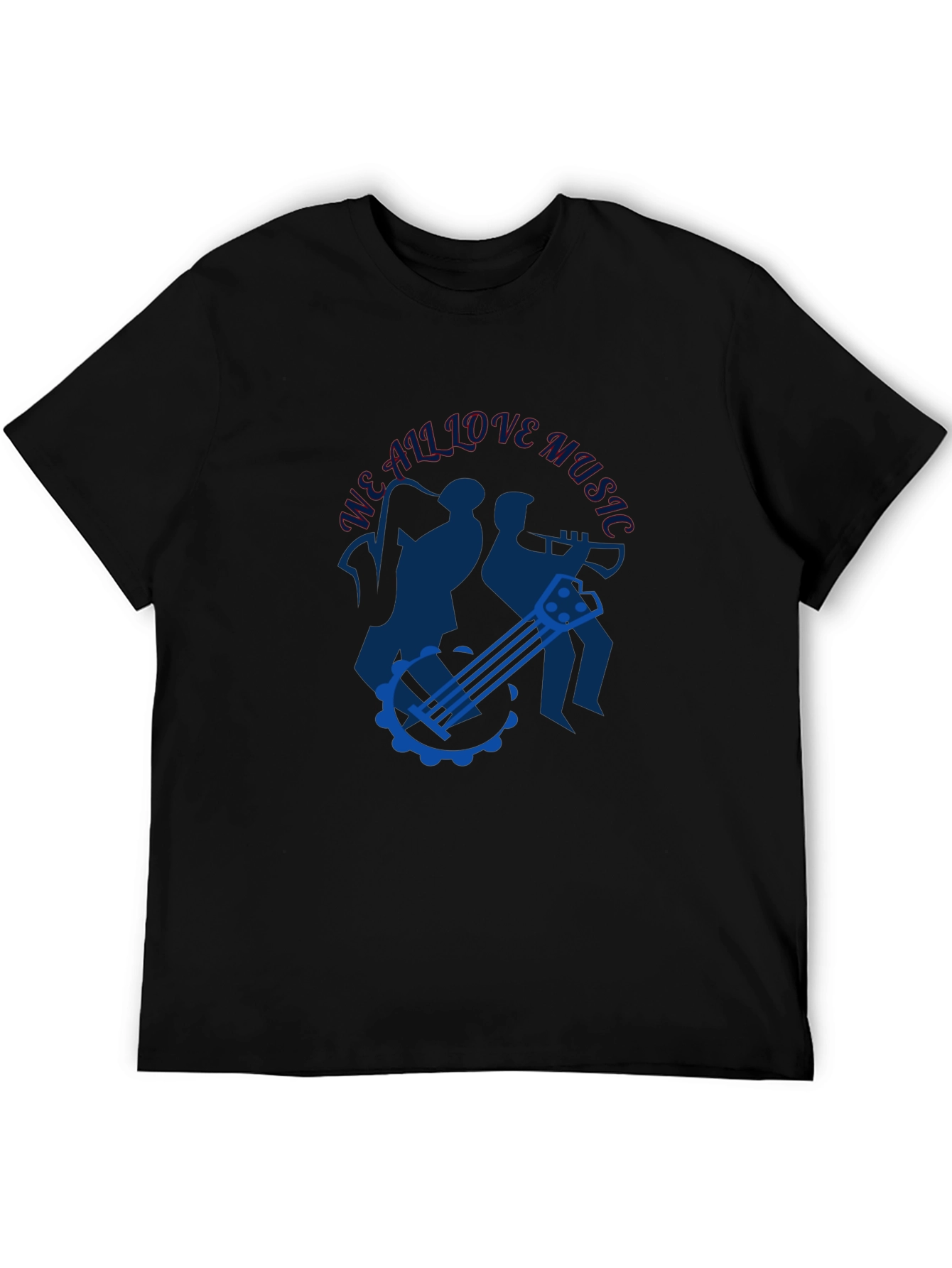 Musical T-Shirt - We All Love Music Design