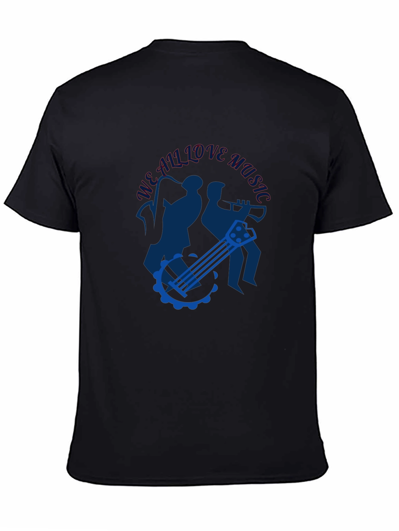 Musical T-Shirt - We All Love Music Design