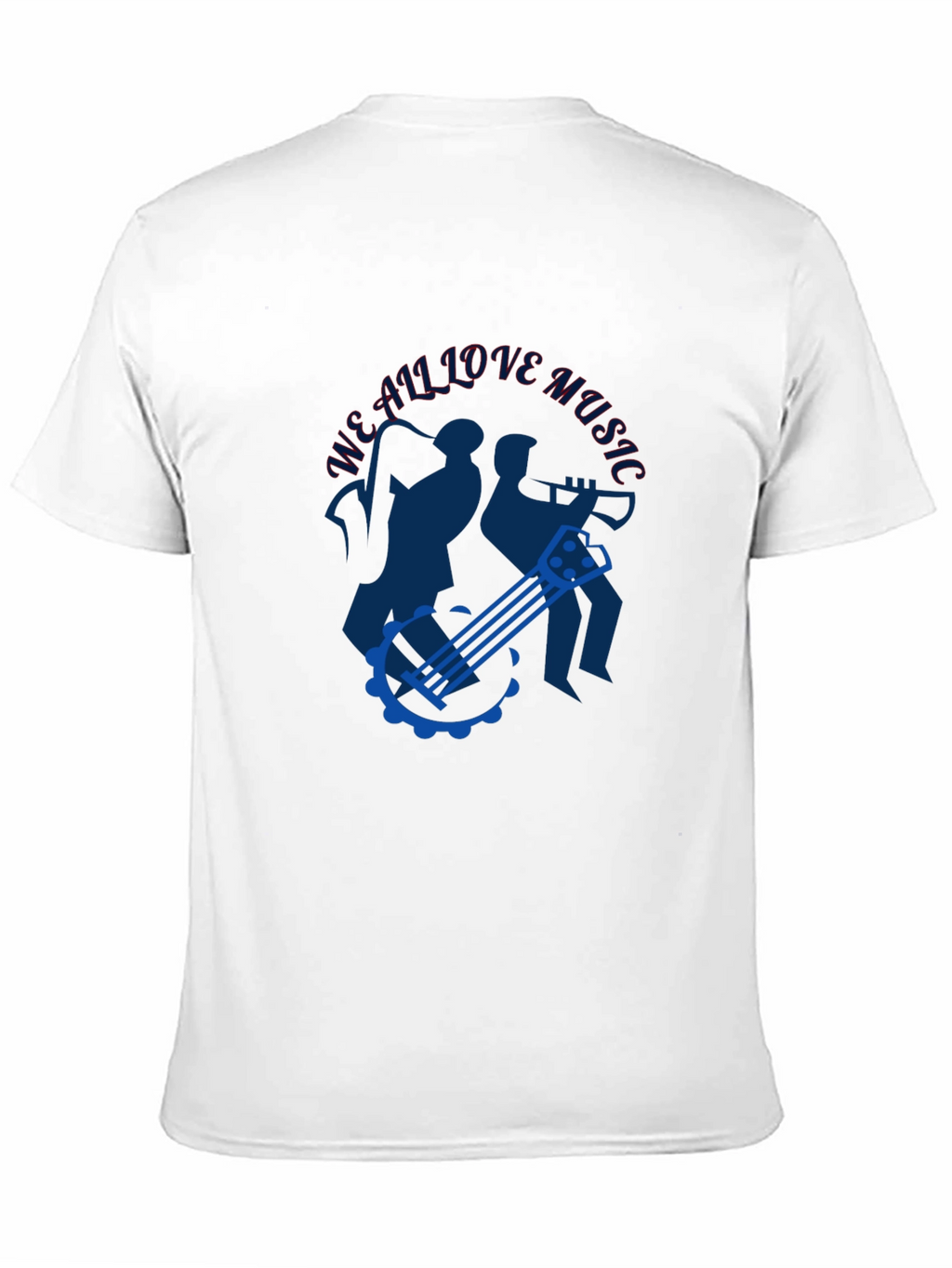 Musical T-Shirt - We All Love Music Design