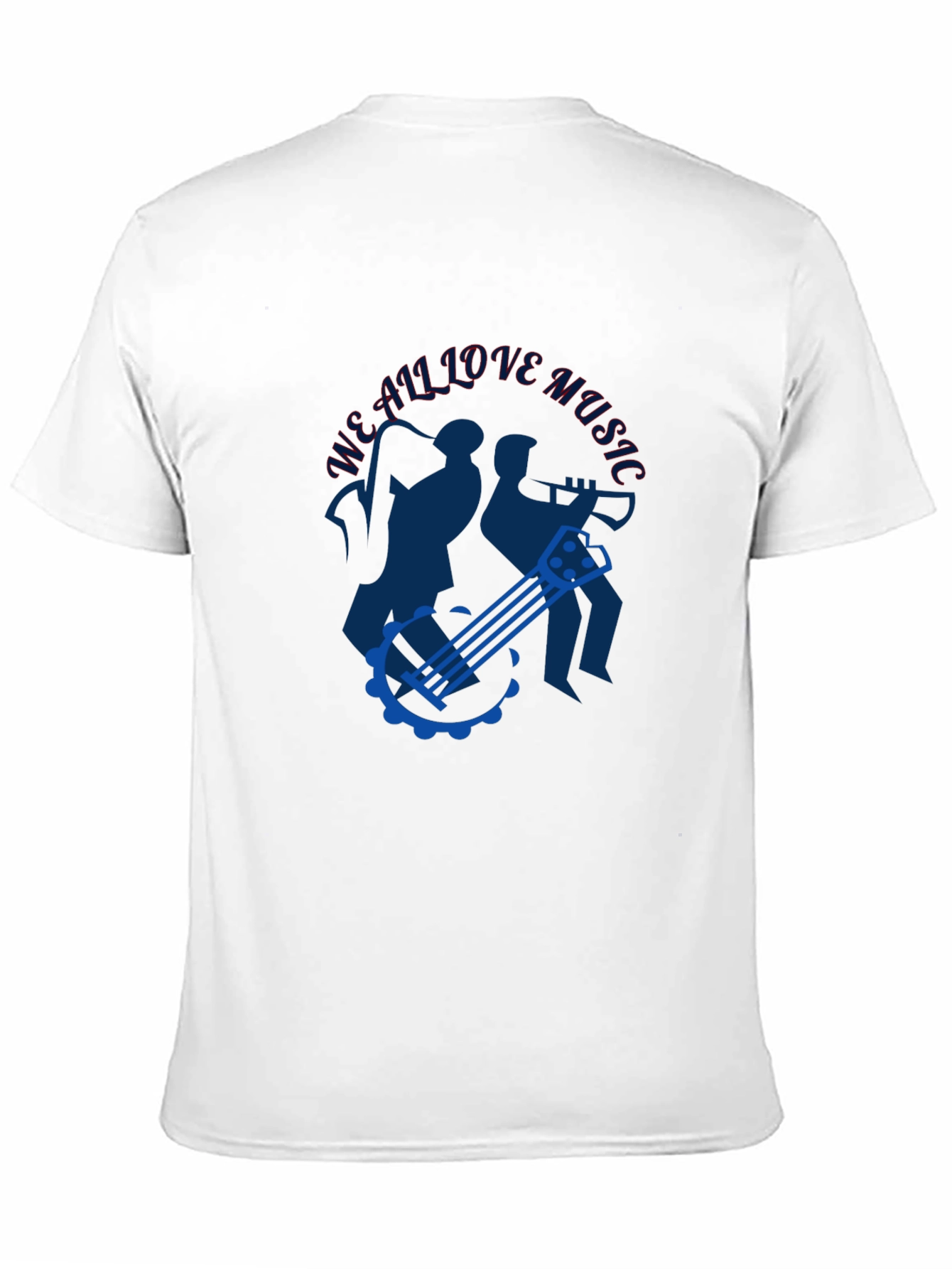 Musical T-Shirt - We All Love Music Design