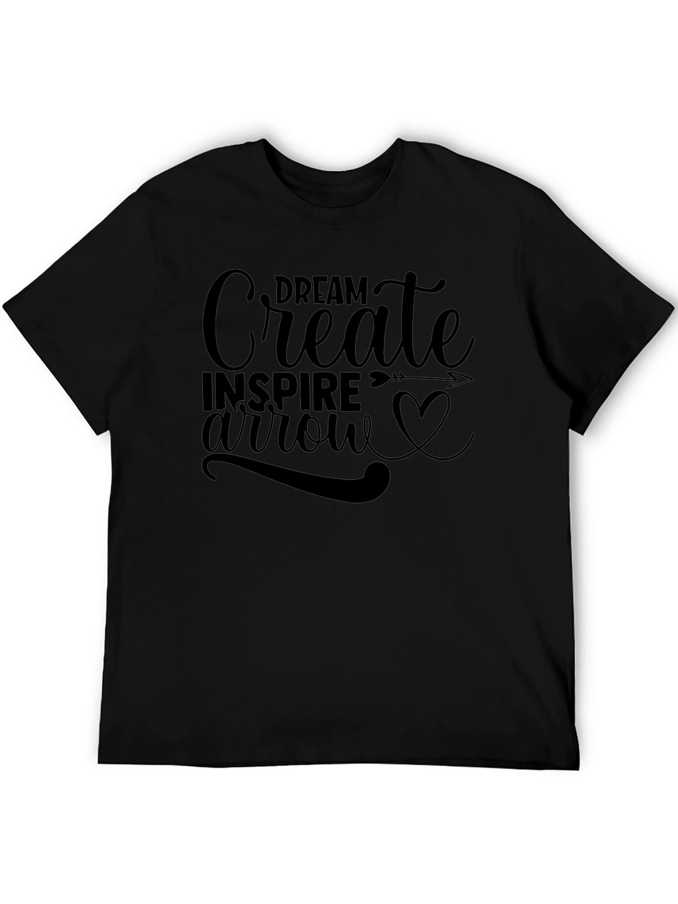 Dream Create Inspire Black Graphic Tee