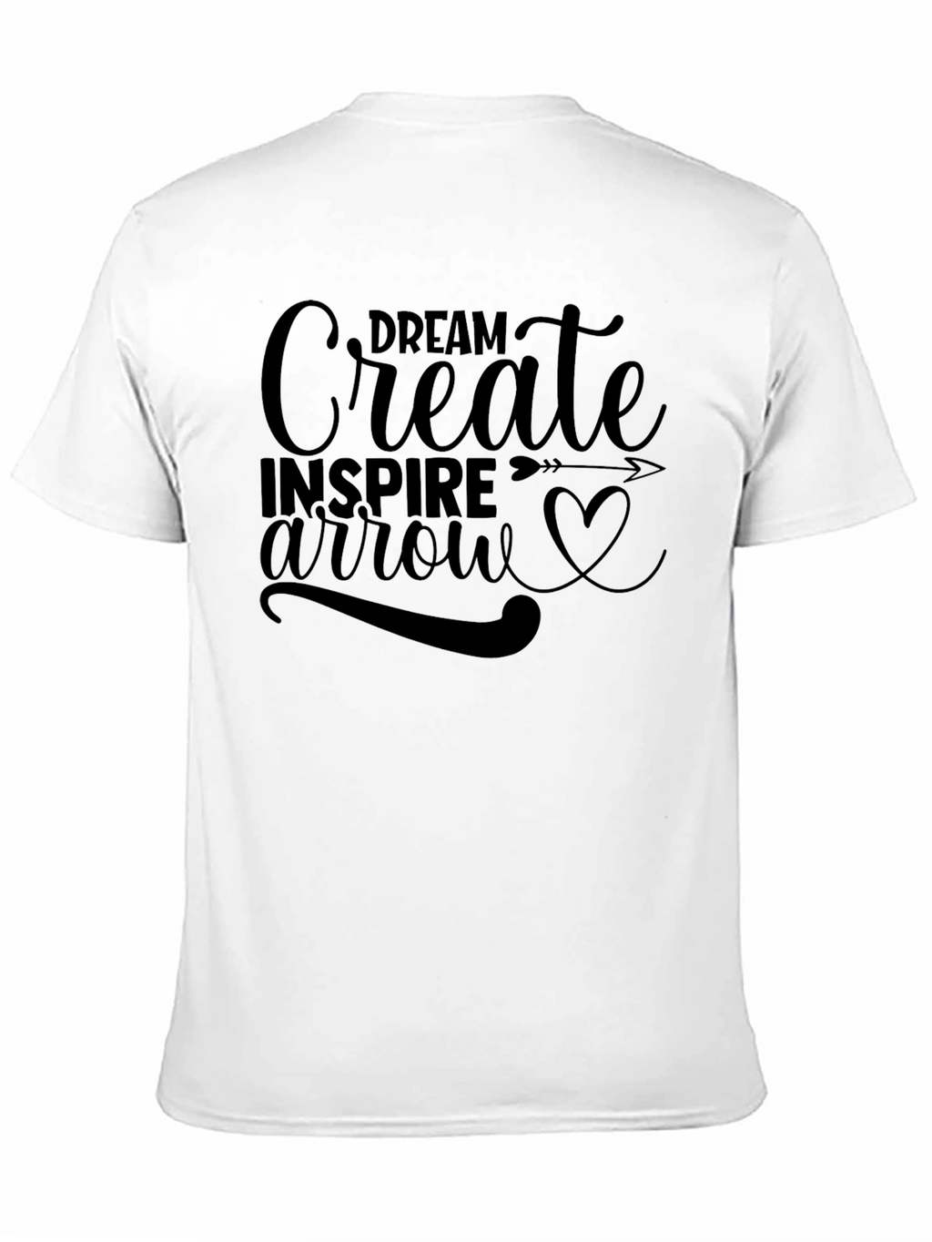 Dream Create Inspire Black Graphic Tee