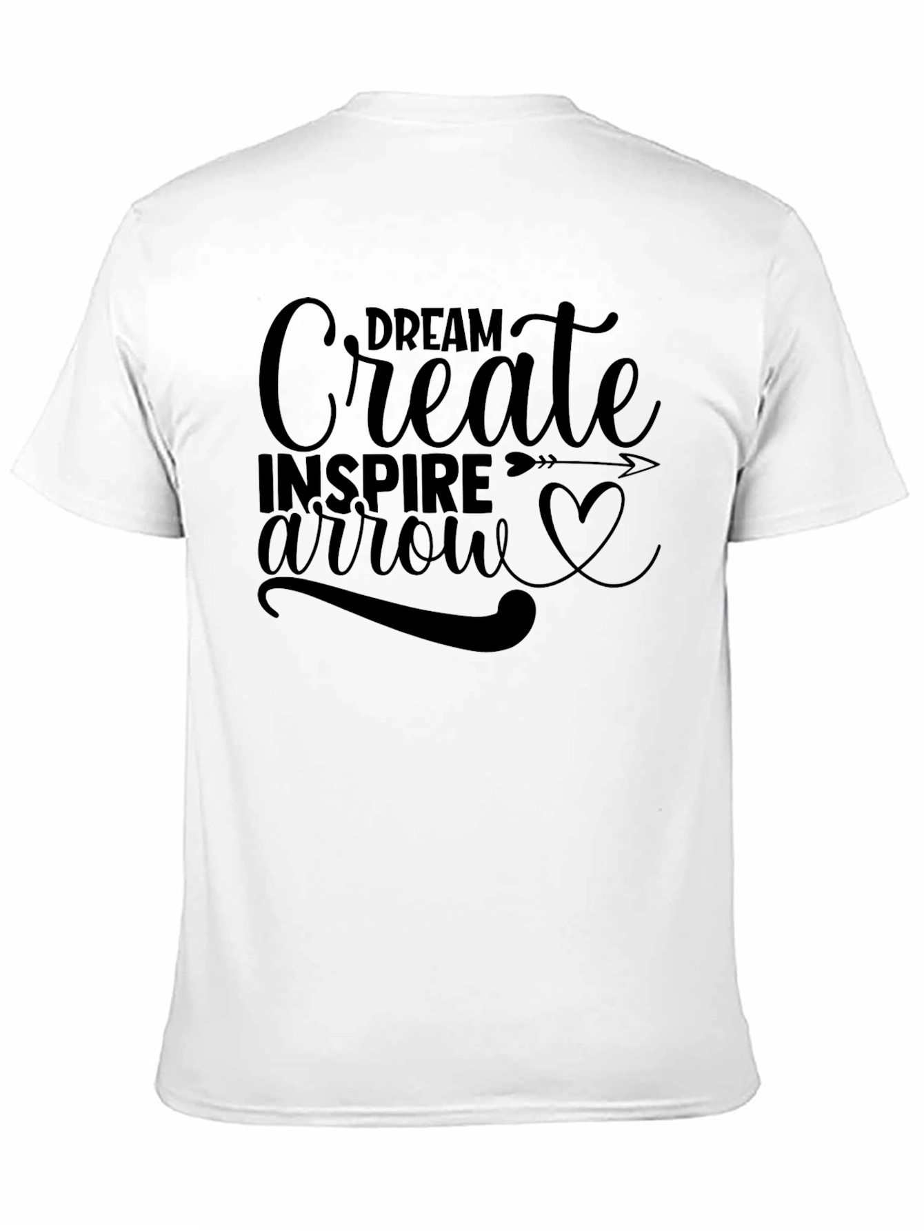 Dream Create Inspire Black Graphic Tee