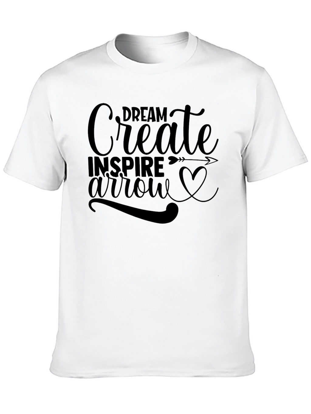Dream Create Inspire Black Graphic Tee