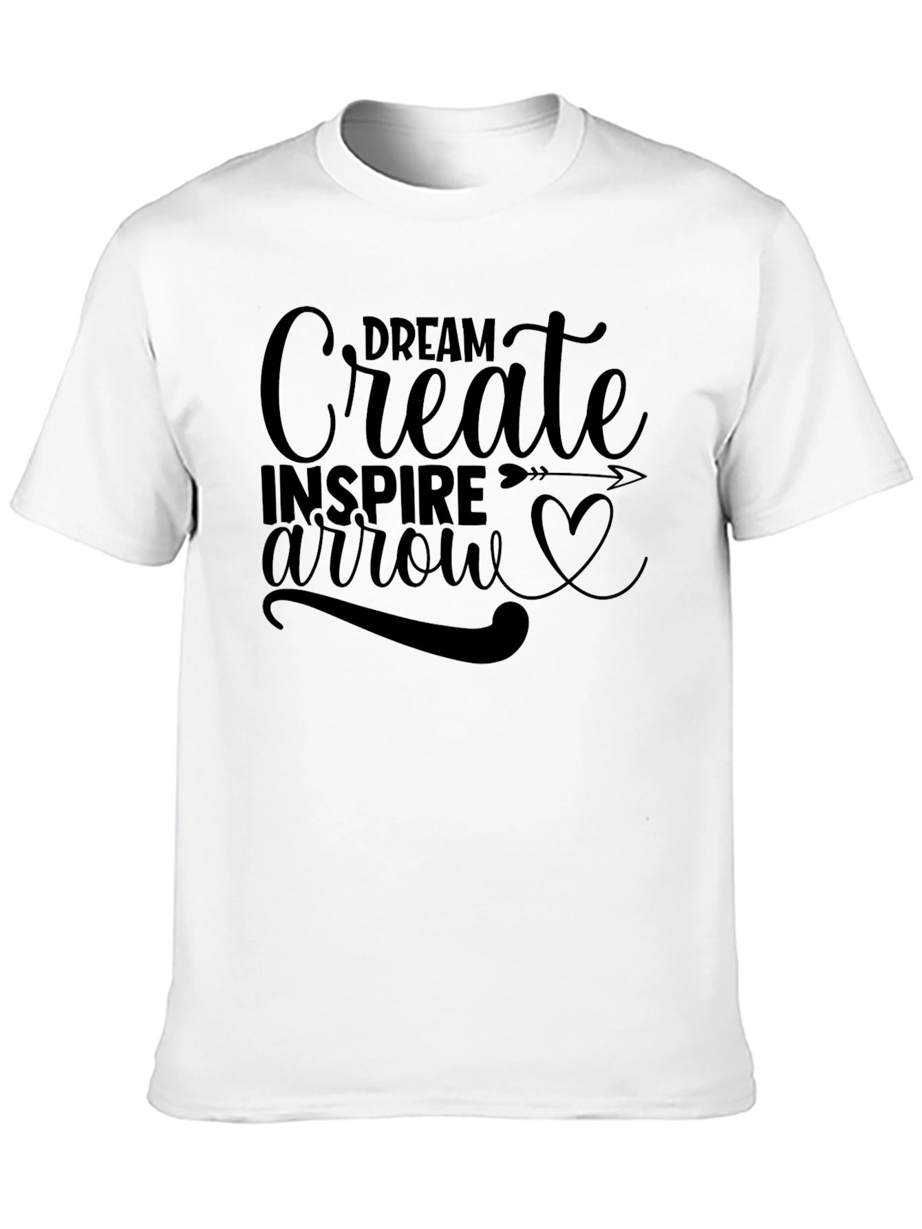 Dream Create Inspire Black Graphic Tee