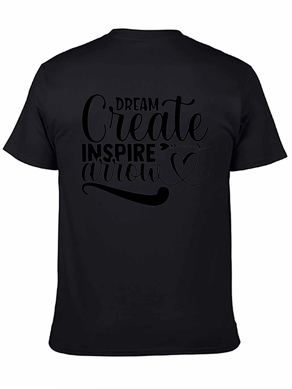Dream Create Inspire Black Graphic Tee