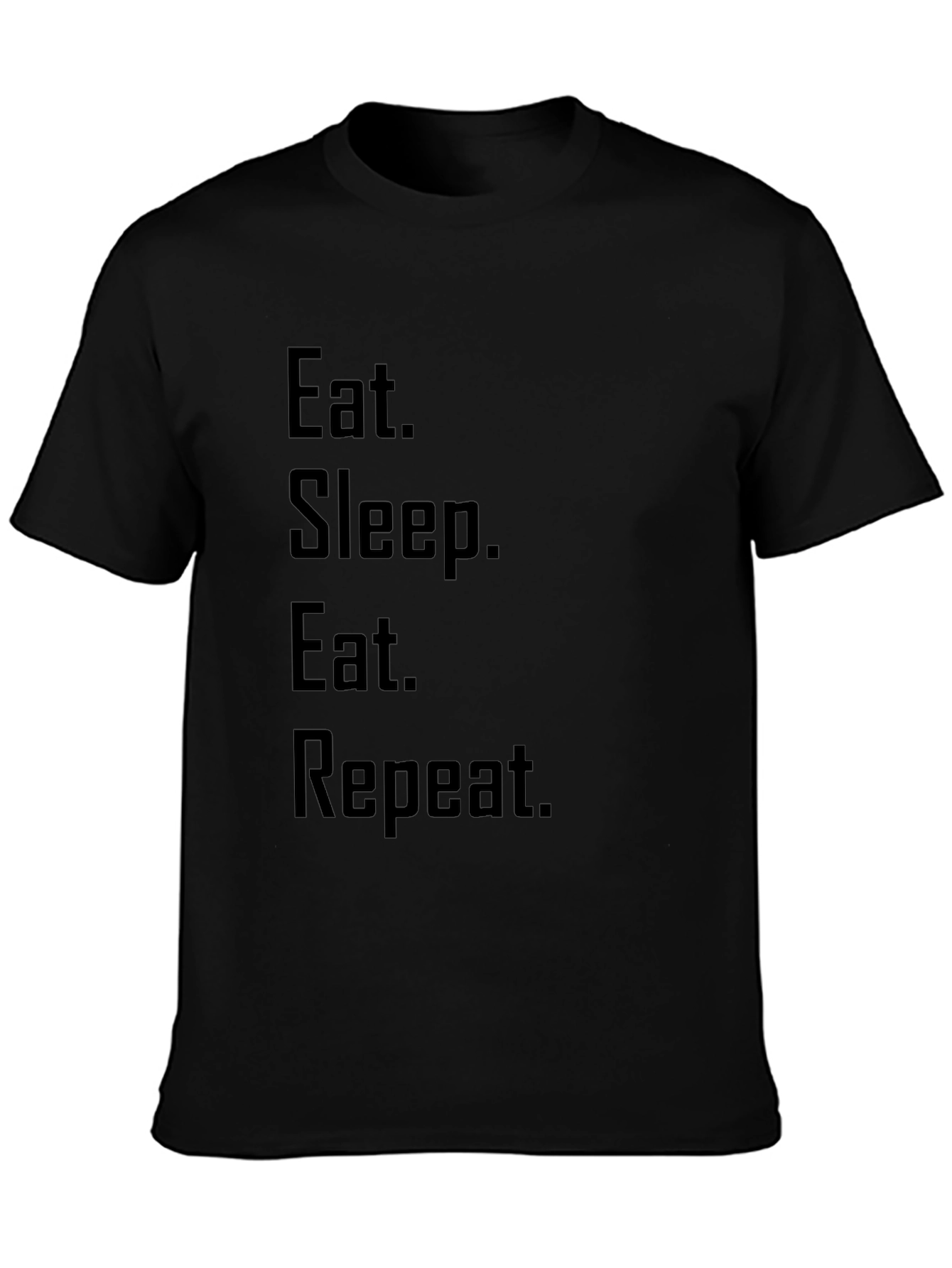 Eat Sleep Eat Repeat Graphic T-Shirt