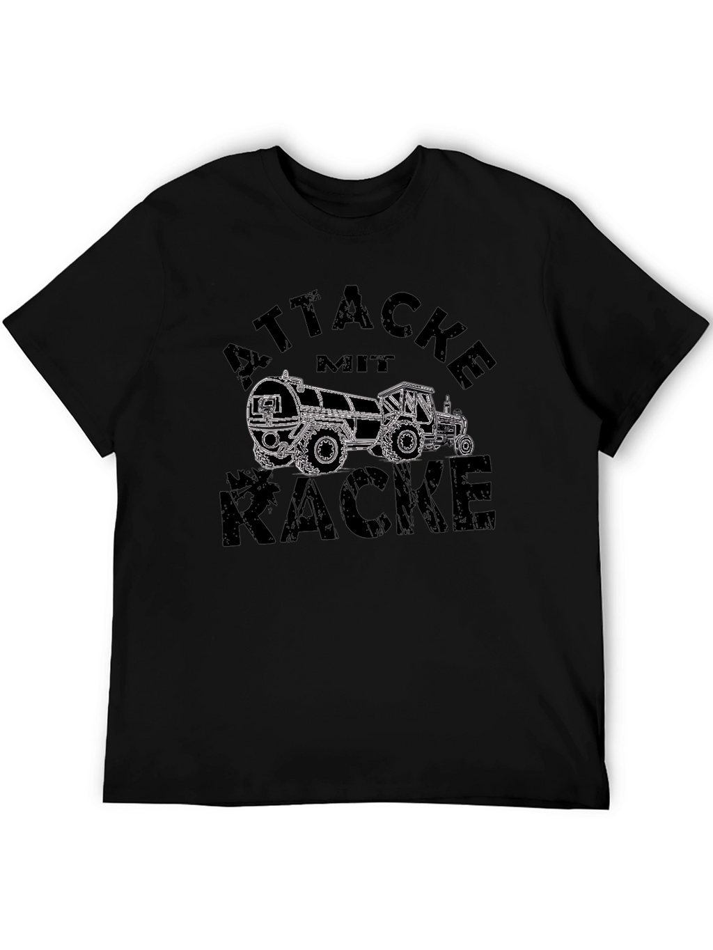 Attacke Mit Kacke T-Shirt - Funny Tractor Design