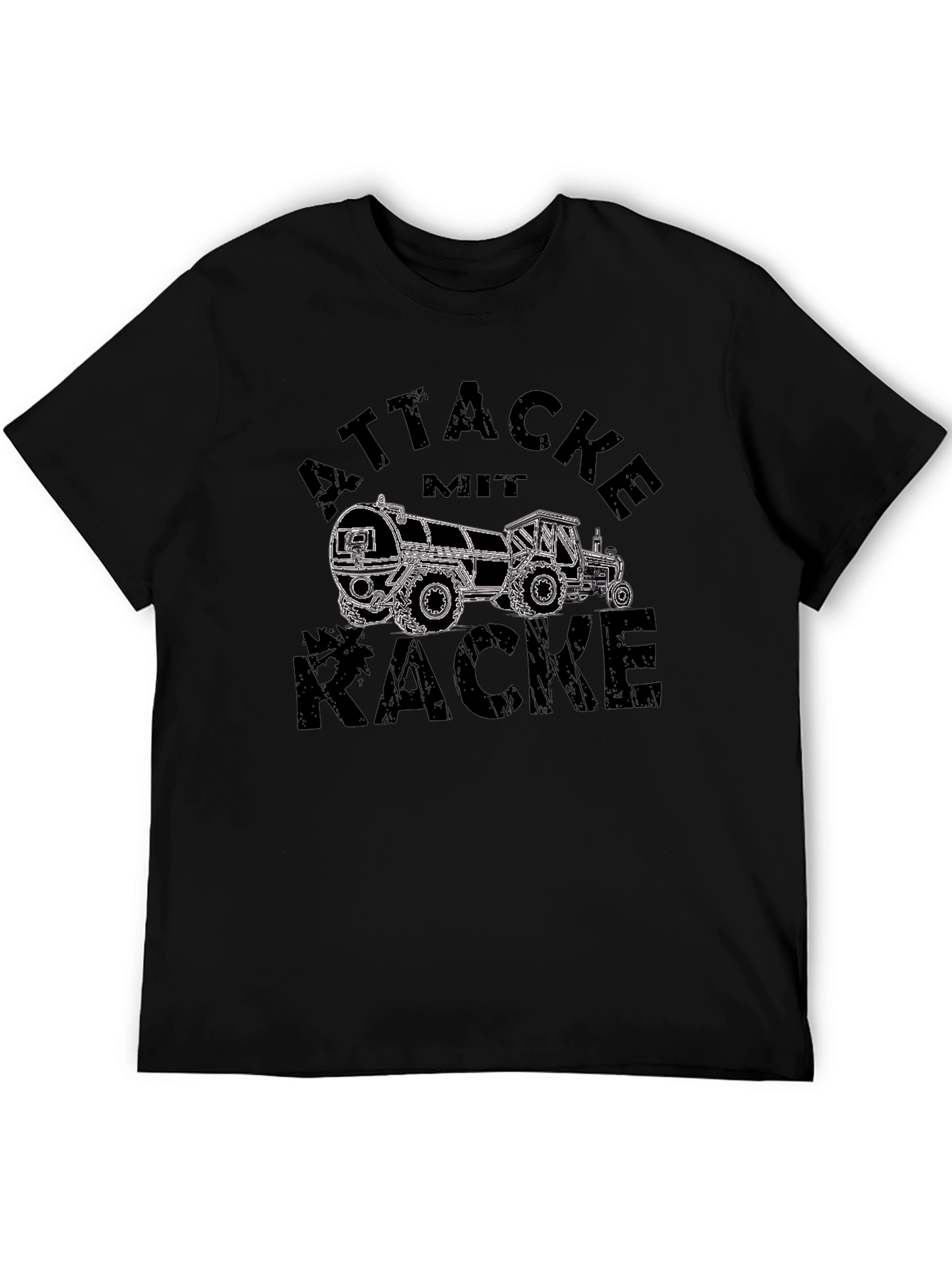 Attacke Mit Kacke T-Shirt - Funny Tractor Design