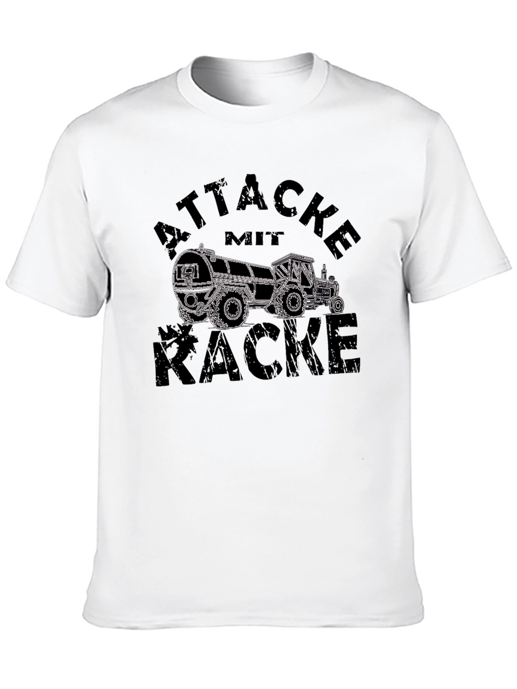 Attacke Mit Kacke T-Shirt - Funny Tractor Design