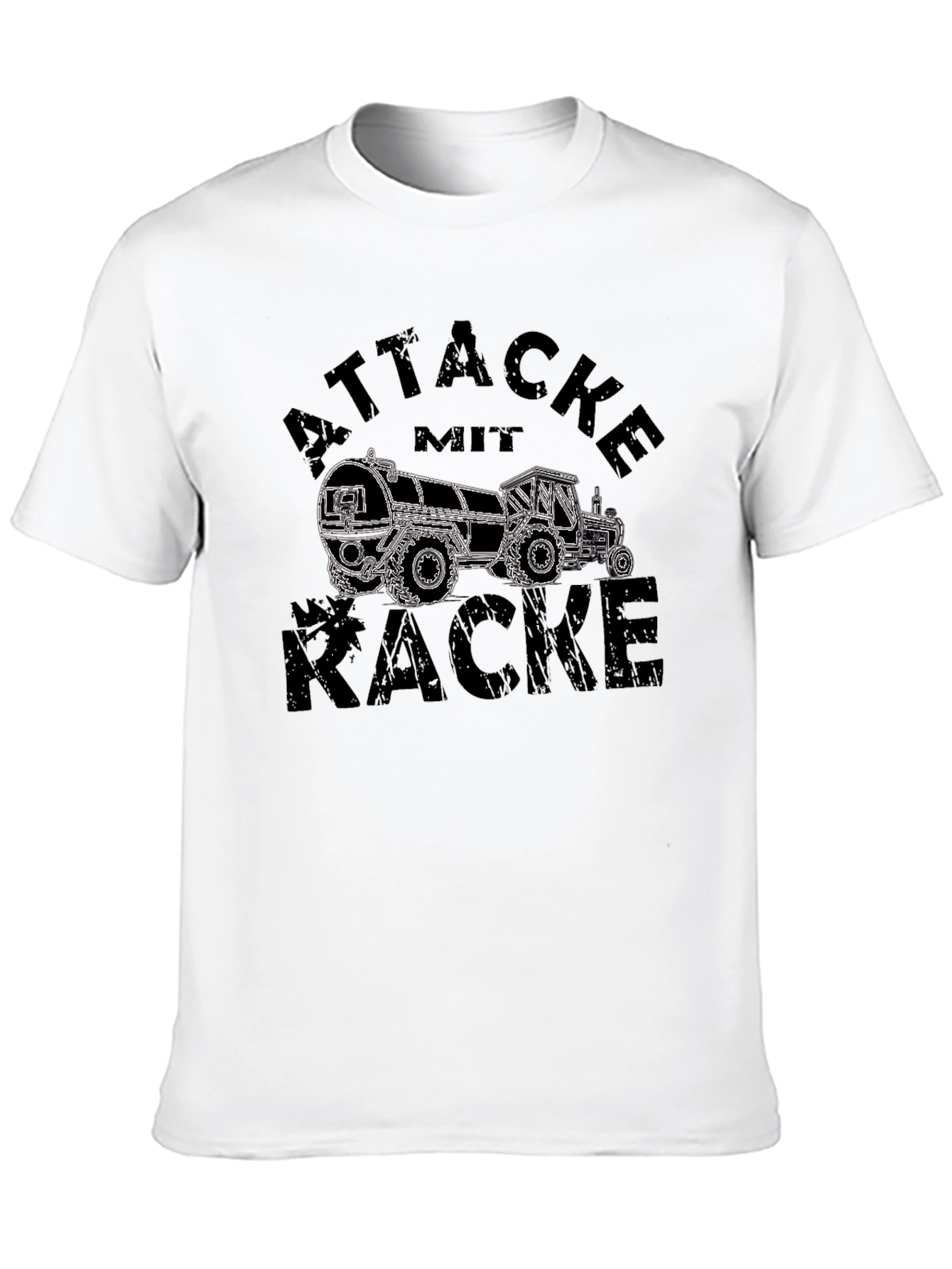 Attacke Mit Kacke T-Shirt - Funny Tractor Design