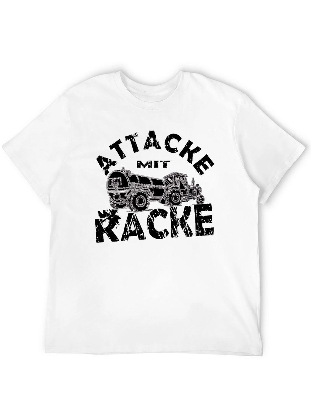 Attacke Mit Kacke T-Shirt - Funny Tractor Design