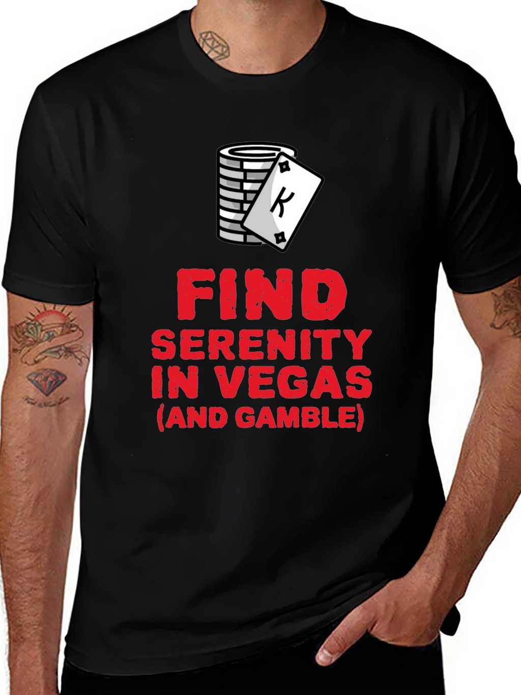 Find Serenity in Vegas Graphic T-Shirt
