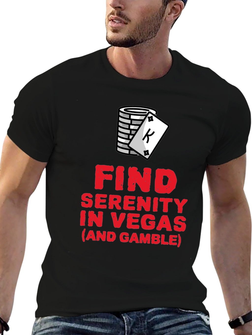 Find Serenity in Vegas Graphic T-Shirt