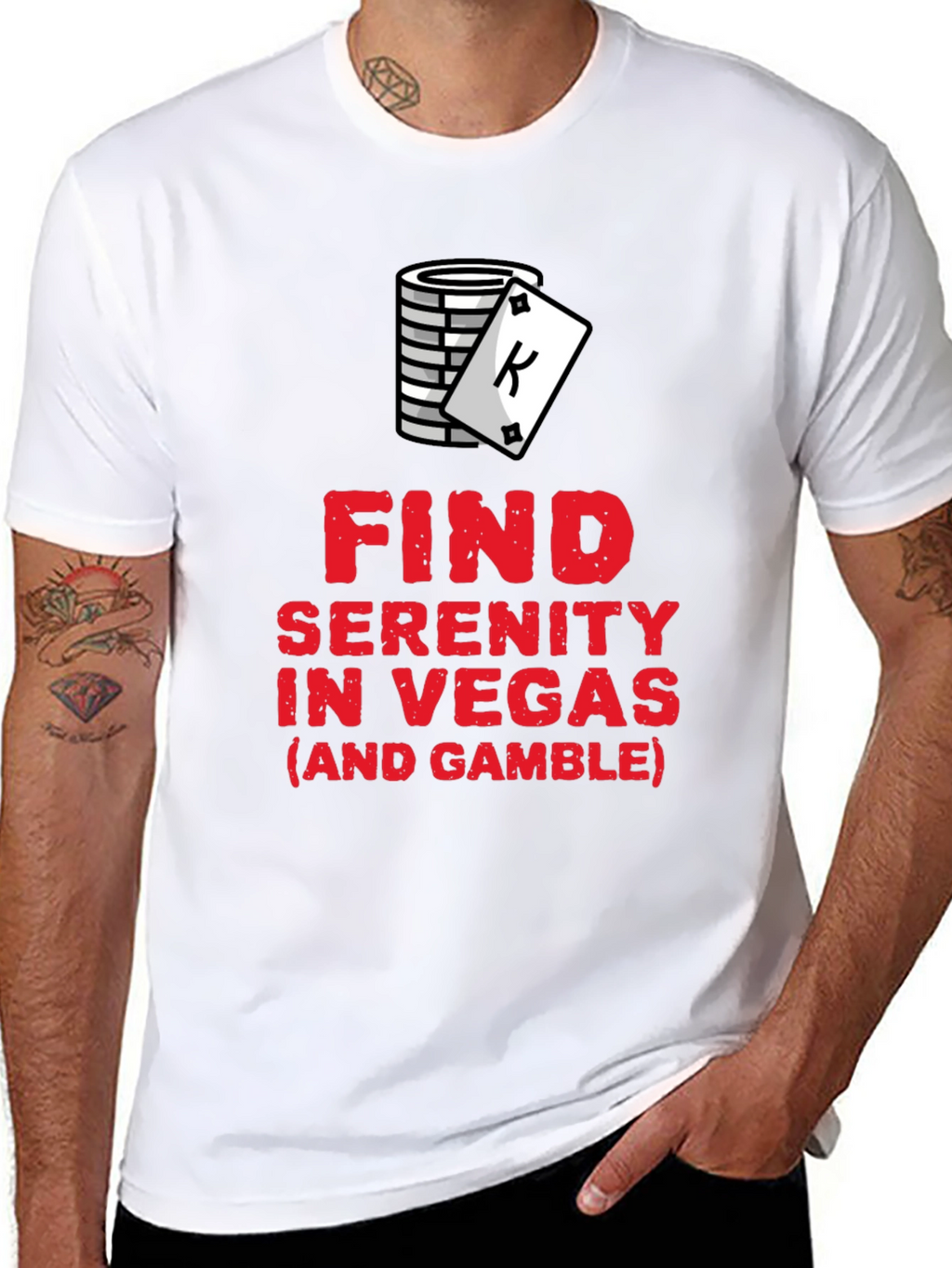 Find Serenity in Vegas Graphic T-Shirt