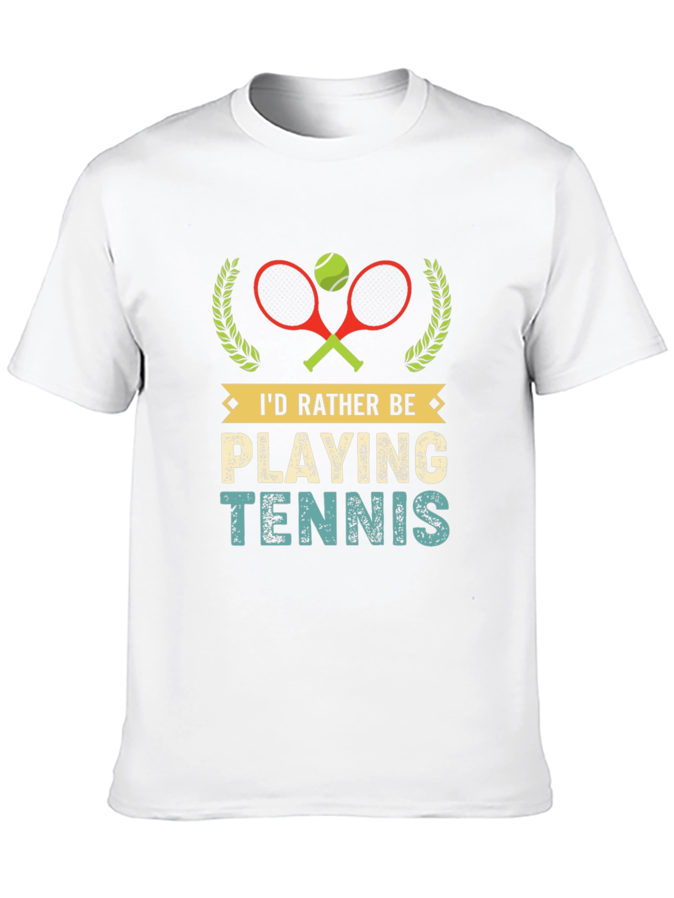 Id Rather Be Playing Tennis Graphic T-Shirt