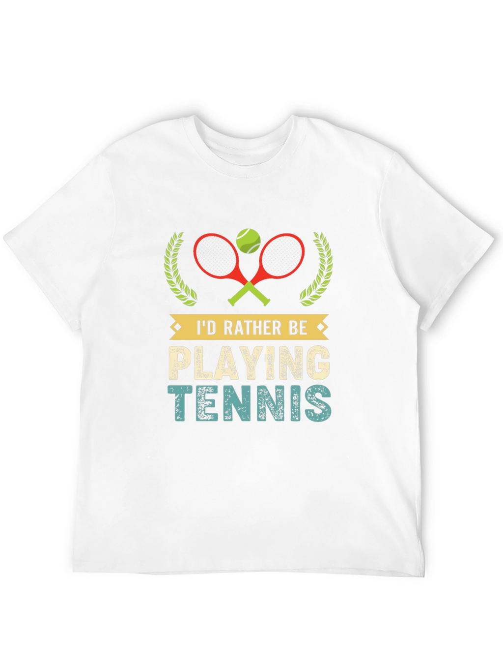 Id Rather Be Playing Tennis Graphic T-Shirt