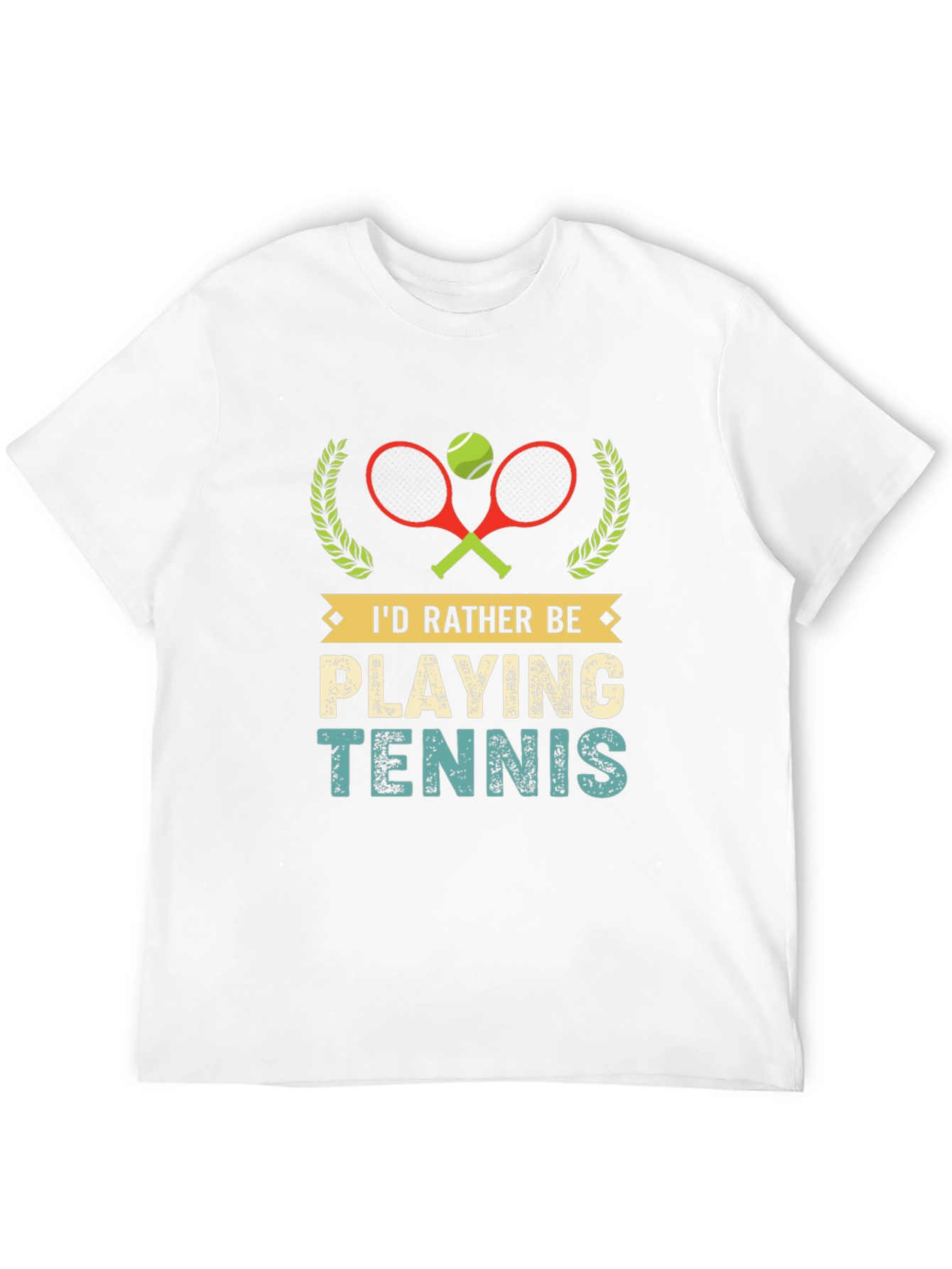 Id Rather Be Playing Tennis Graphic T-Shirt