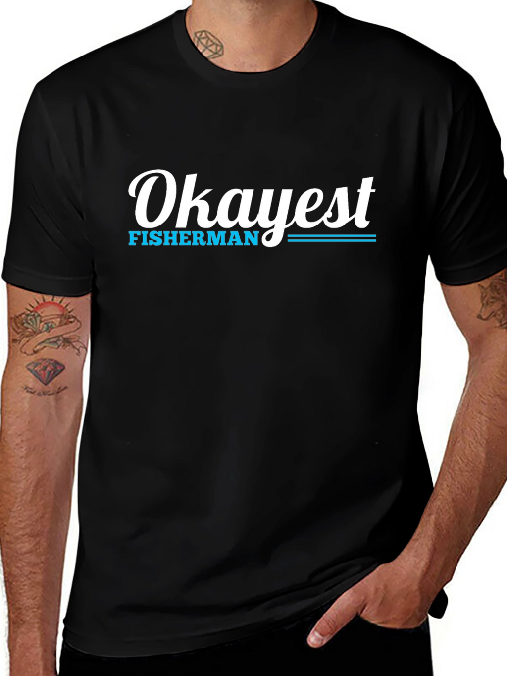 Okayest Fisherman Graphic Tee