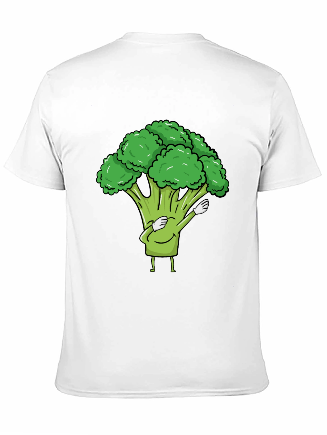 Broccoli Dab Black T-Shirt - Fun Vegetable Tee