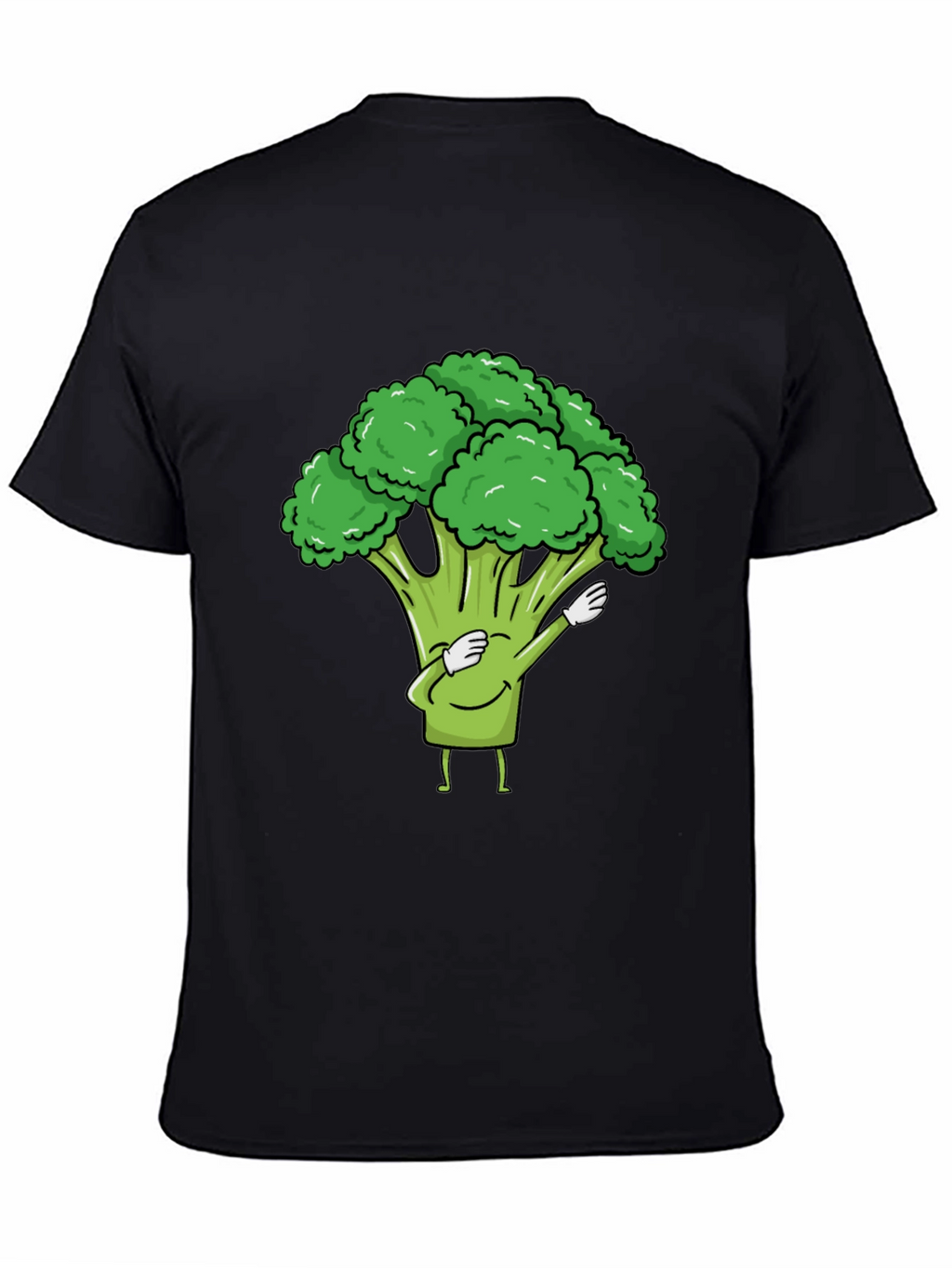 Broccoli Dab Black T-Shirt - Fun Vegetable Tee