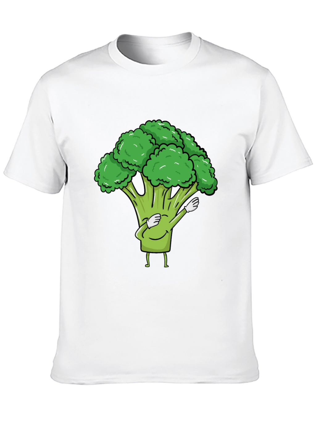 Broccoli Dab Black T-Shirt - Fun Vegetable Tee