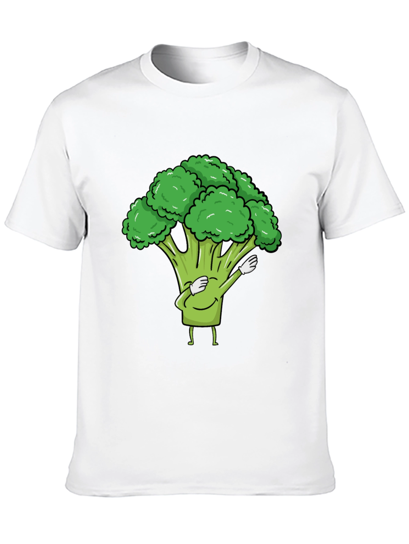 Broccoli Dab Black T-Shirt - Fun Vegetable Tee