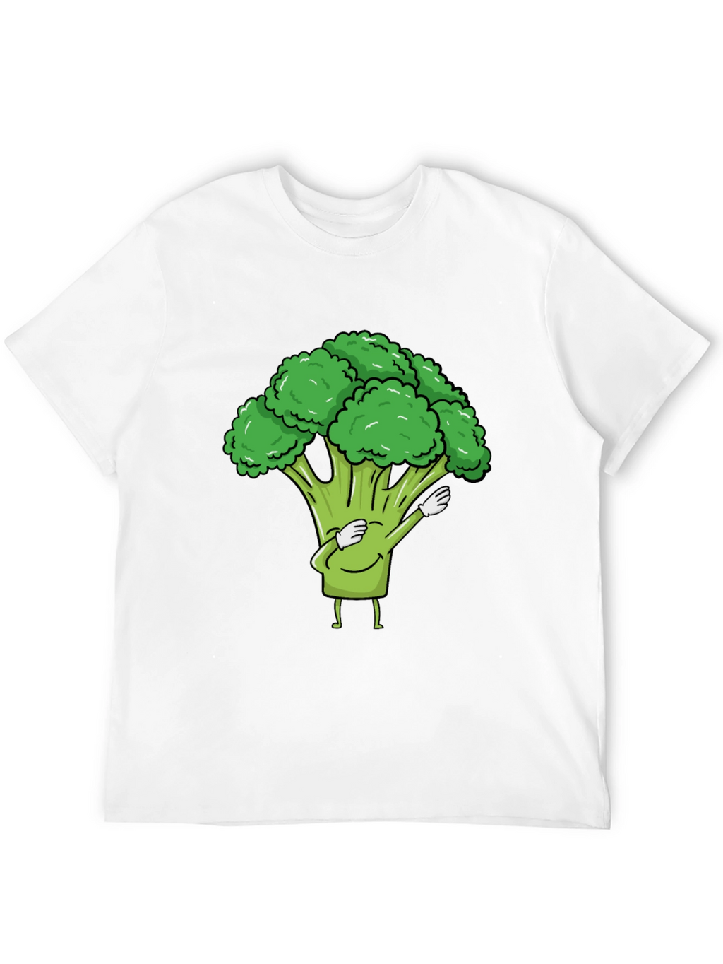 Broccoli Dab Black T-Shirt - Fun Vegetable Tee