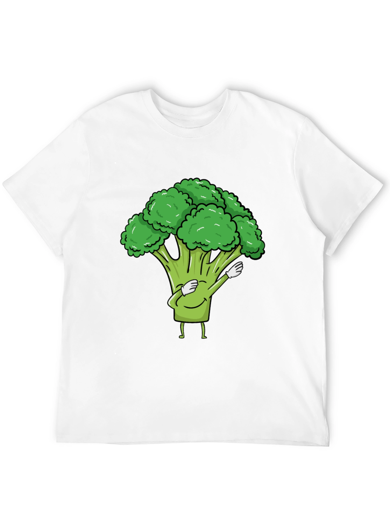 Broccoli Dab Black T-Shirt - Fun Vegetable Tee