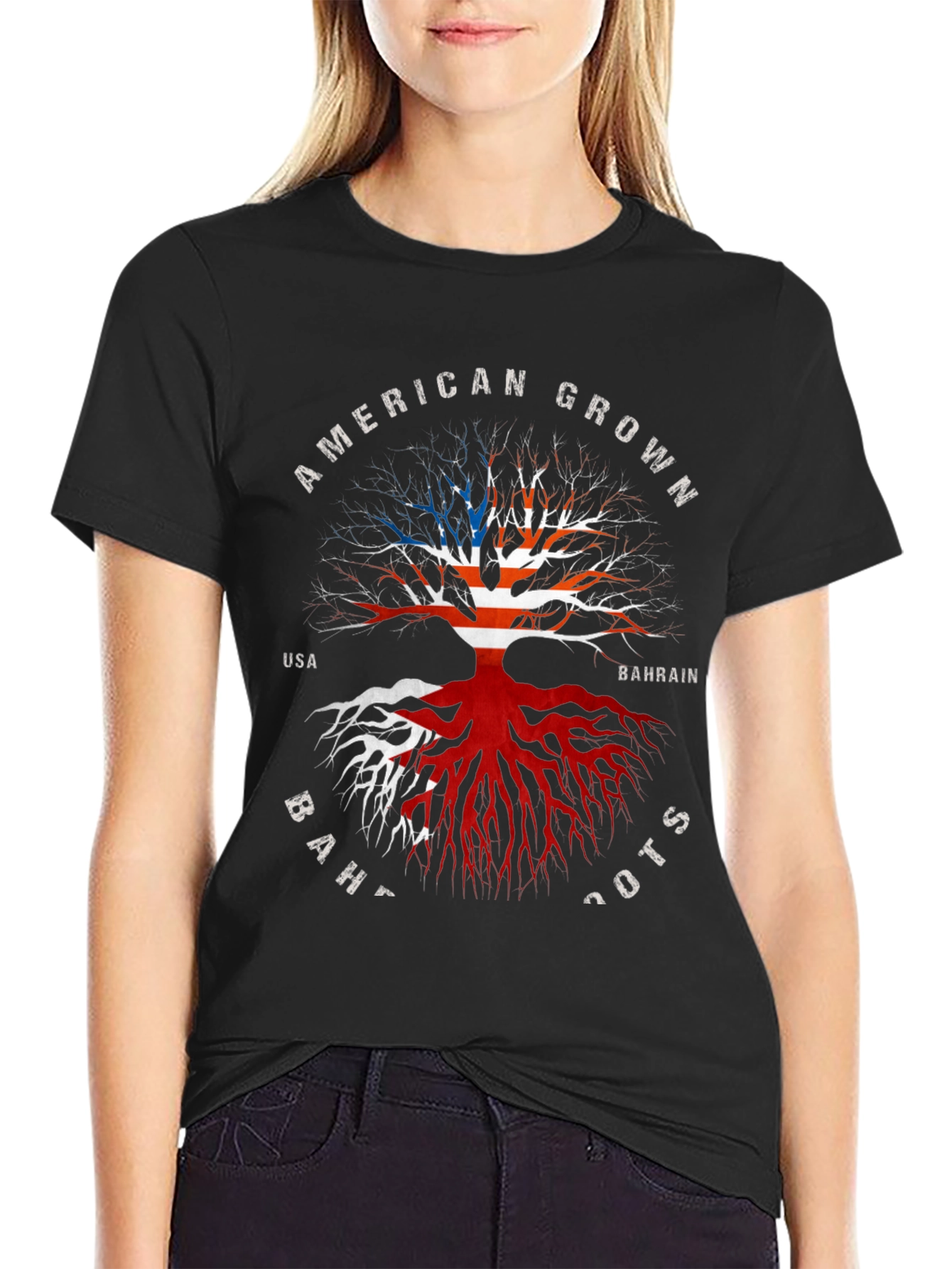 American Grown Bahrain Roots T-Shirt