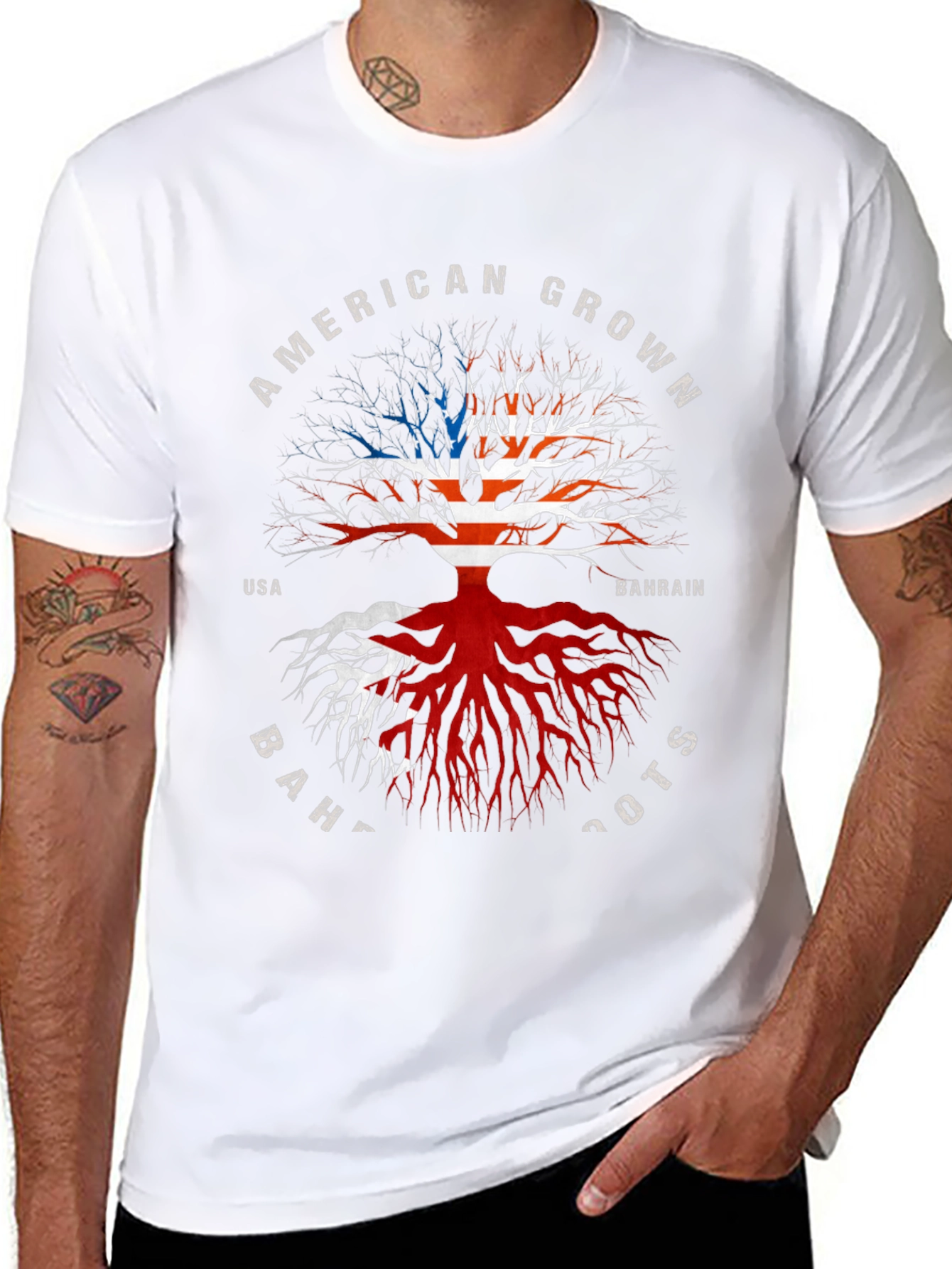 American Grown Bahrain Roots T-Shirt