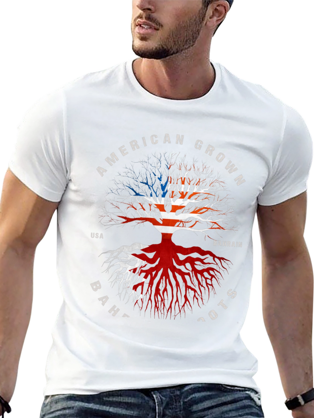 American Grown Bahrain Roots T-Shirt