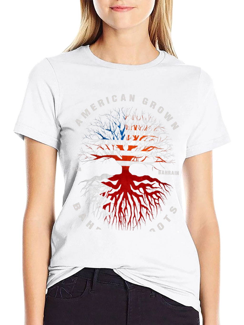 American Grown Bahrain Roots T-Shirt
