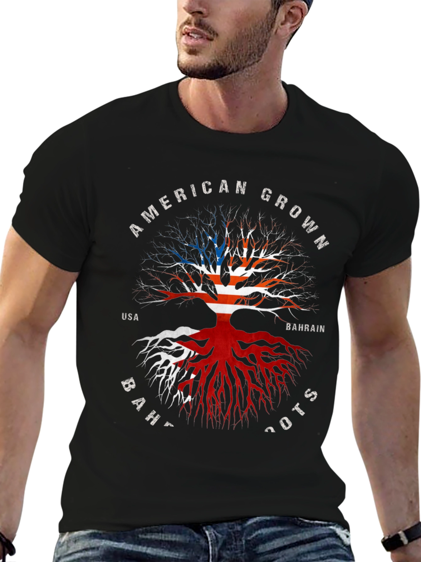 American Grown Bahrain Roots T-Shirt
