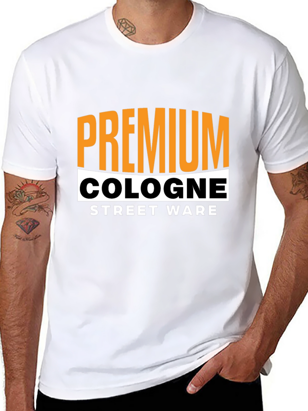 Premium Cologne Street Wear Black T-Shirt