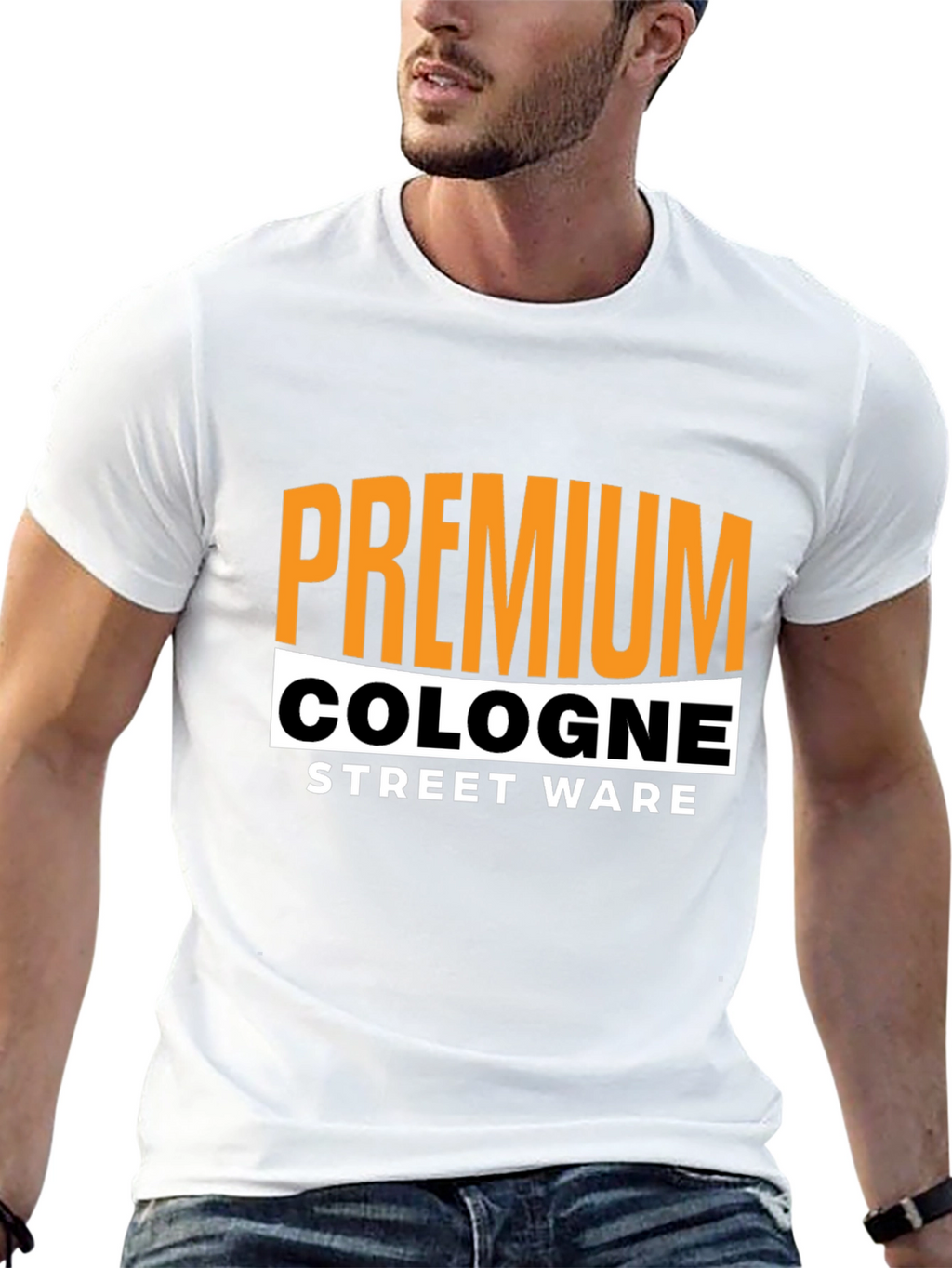 Premium Cologne Street Wear Black T-Shirt