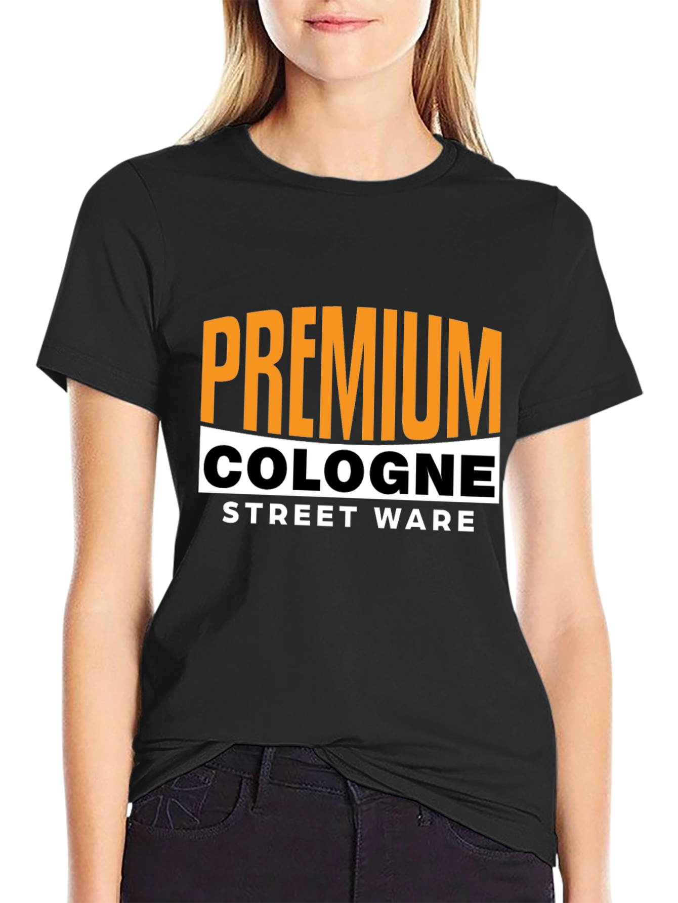 Premium Cologne Street Wear Black T-Shirt