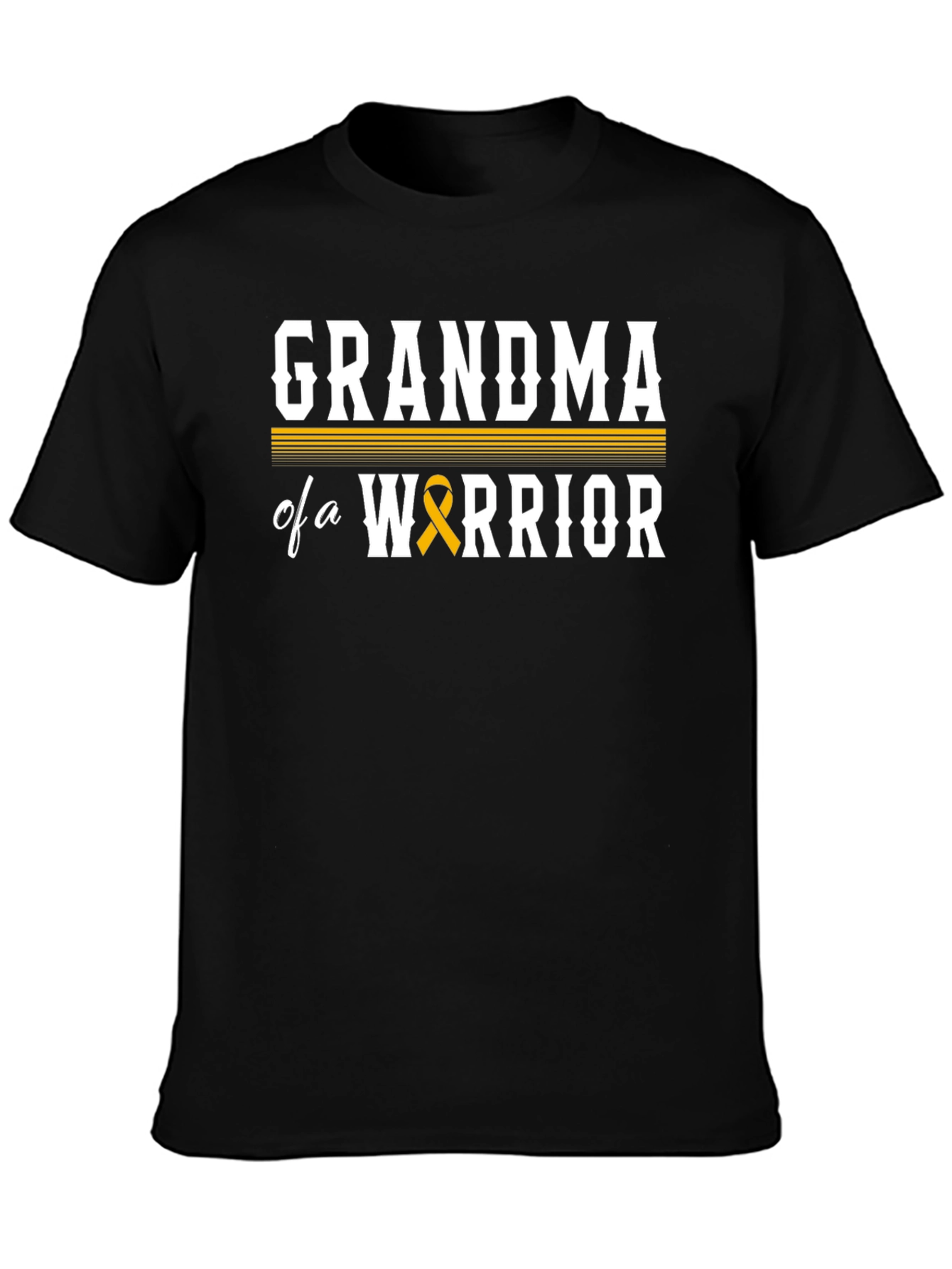 Grandma of a Warrior T-Shirt - Childhood Cancer Awareness