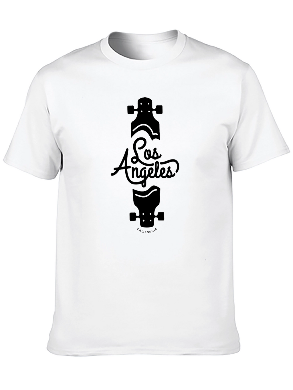 Los Angeles Skateboard Black Graphic T-Shirt