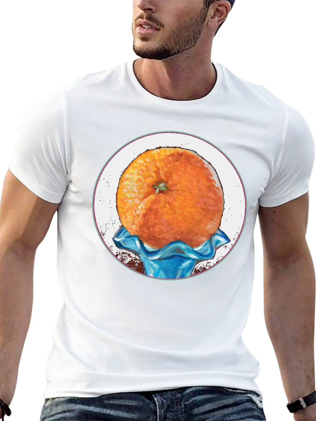 Orange Fruit Graphic Tee - Unique Design